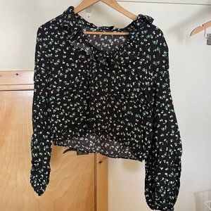 Never worn XL RIXO long sleeve floral blouse